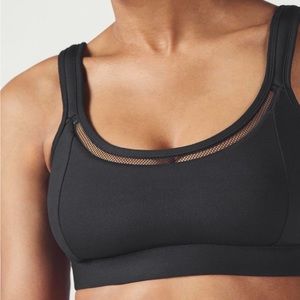 black Fabletics zuri high support sports bra